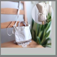 E-coche(Size:s) バッグインバッグ /2Way スマホショルダー　アイボリー