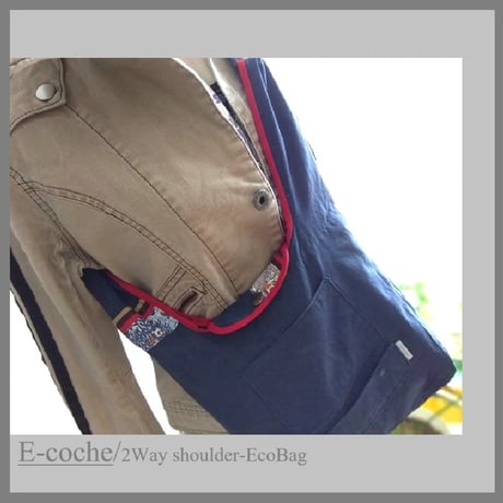 E-coche(Size:mini)  2Wayショルダー エコバッグ