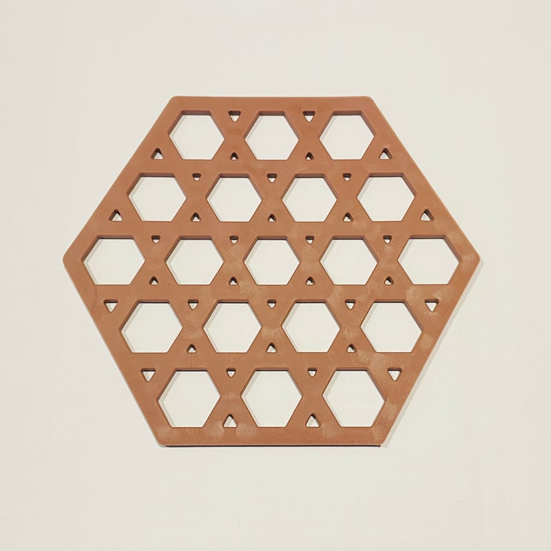 魔法のカゴメコースター(六芒星・六角形) 〜波動を整える・共振体加工