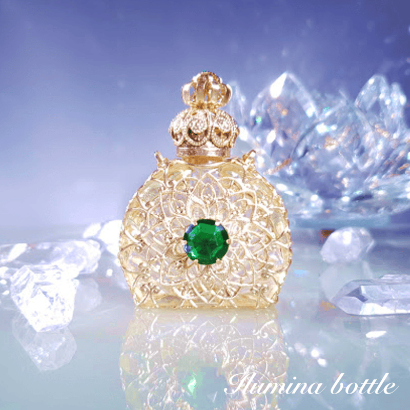 Emerald tablet 〜エメラルドタブレット 【ボヘミアンガラス香水瓶