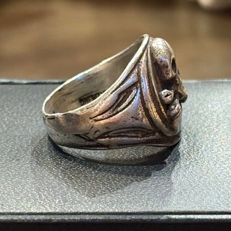 1950's "Biker Skull Ring"  SIZE：19号