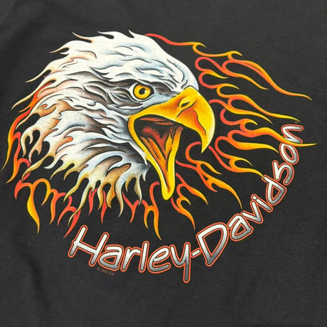1990's "Harley-Davidson"  Long Sleeve Tee  SIZE：M
