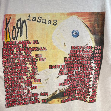 2000's "koЯn" BAND T-SHIRT SIZE : XL