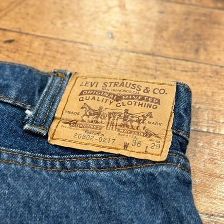 1980's "Levi's"  20502-0217  SIZE：W35.5  L28.5