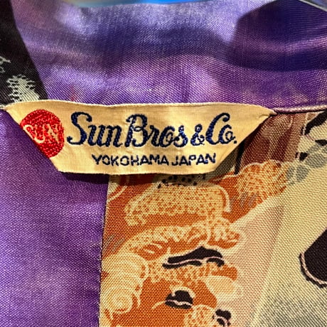 1950's "Sun Bros&Co" ALOHA SHIRT SIZE : Ｍ