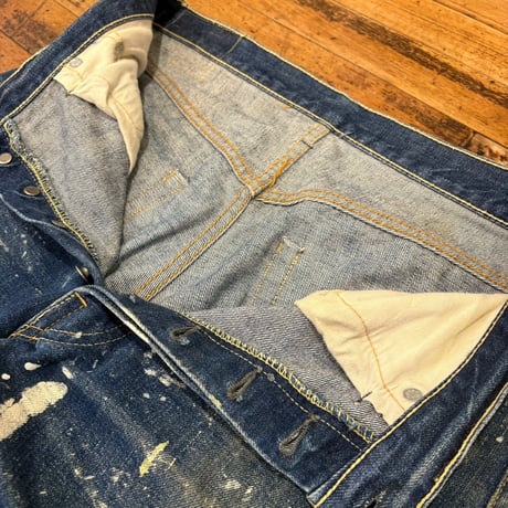 1960’s  "LEVI'S"    501 Denim Pants BIGE  S Type   SIZE：W33 L32.5