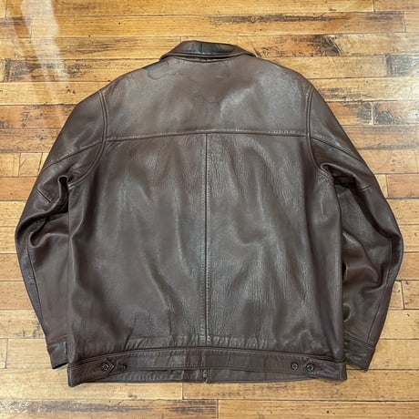 1990’s "Polo by Ralph Lauren"  Leather Swinh Top  SIZE：L