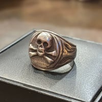1950's "Biker Skull Ring"  SIZE：19号