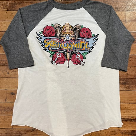 1980's "AERO SMITH" BAND TEE SIZE ： M