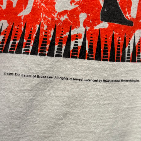 1990's "MOSQUITOHEAD"  Bruce Lee  Short Sleeve Tee  SIZE：XL