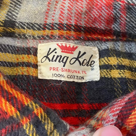 1960's "King Kole"　Flannel Shirt　SIZE : M