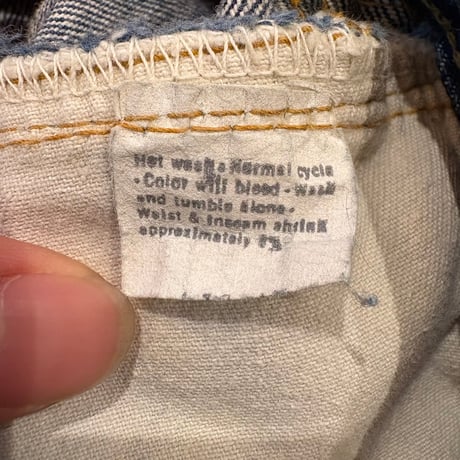 1970's "Levi's" 501 66 single  SIZE：W31.5 L29