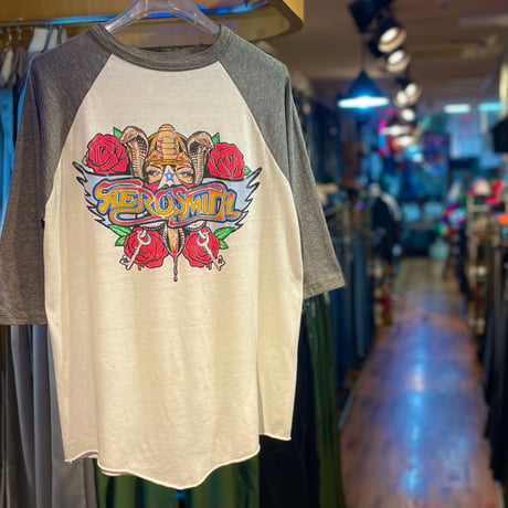 1980's "AERO SMITH" BAND TEE SIZE ： M