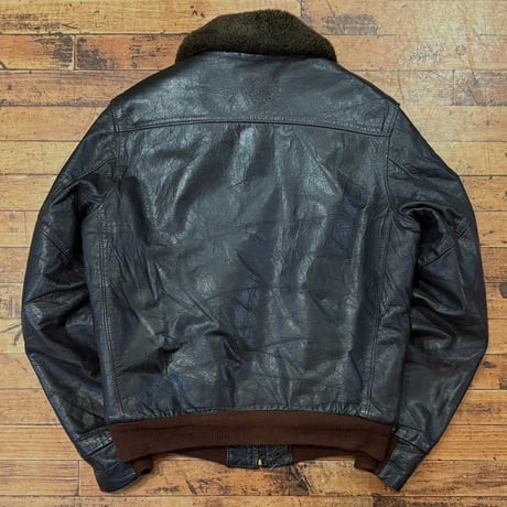 1980's "L.L.Bean"  Leather Mouton Jacket  G-1 type  SIZE：40