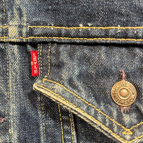 1960's "LEVI'S" DENIM JACKET SIZE : 46