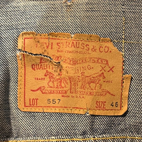 1960's "LEVI'S" DENIM JACKET SIZE : 46