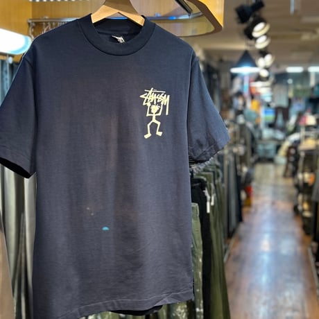 1990’s "STUSSY"  Shadow man    Short Sleeve Tee   SIZE：M
