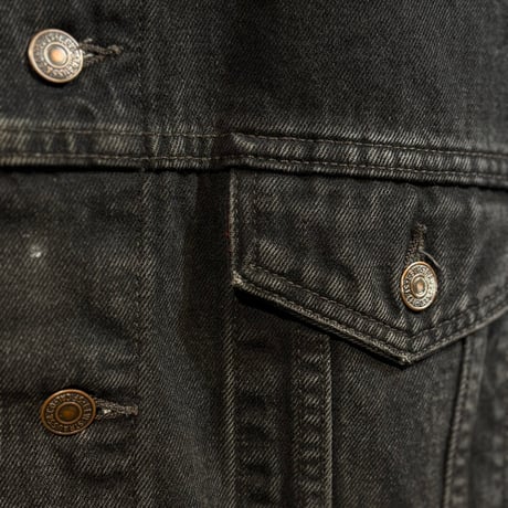 1990's "Levi's" 70507-4159 Black Denim Jacket  SIZE：L