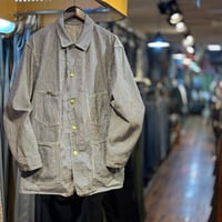 ~1960's "OSHKOSH"  Hickory Denim Coverall Jacket  SIZE：L