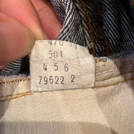 1970's "Levi's" 501 66 single  SIZE：W31.5 L29