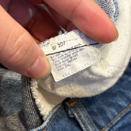 1980's "Levi's"  20502-0217  SIZE：W35.5  L28.5