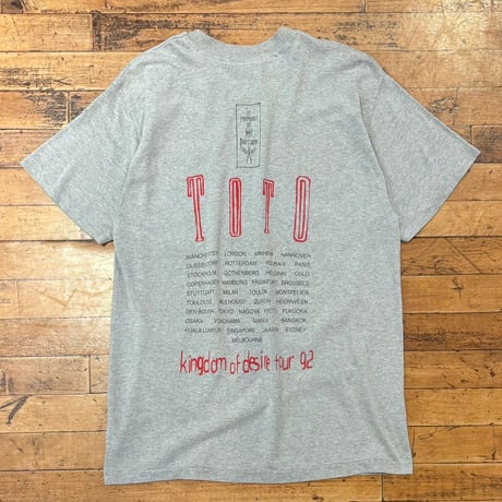 1990's "TOTO"  Short Sleeve Tee  SIZE：M