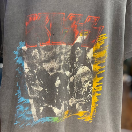 1990's "KISS" Band T-Shirt  SIZE：XL