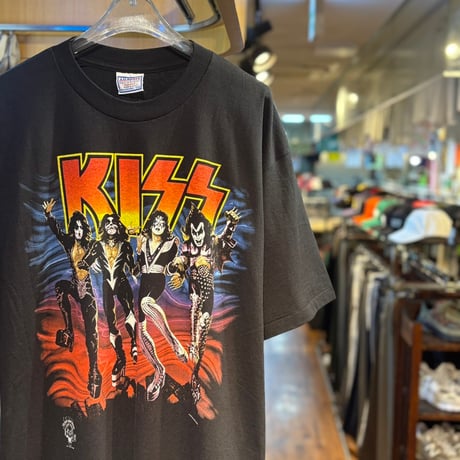 1990's "KISS"  Band T-Shirt  SIZE：XL