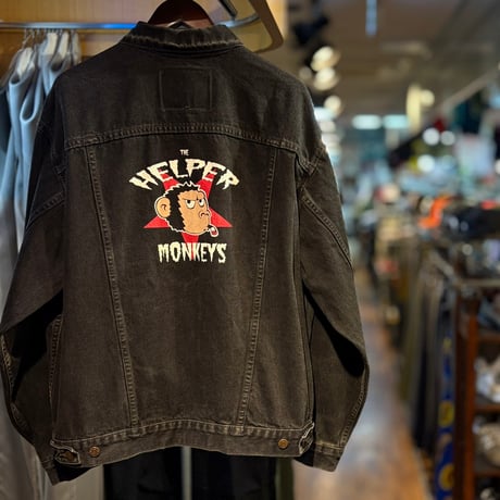 1990's "Levi's" 70507-4159 Black Denim Jacket  SIZE：L