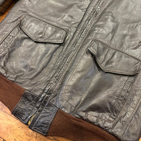 1980's "L.L.Bean"  Leather Mouton Jacket  G-1 type  SIZE：40