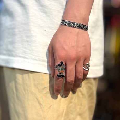 1980's "ZUNI" Silber Ring  SIZE：21号