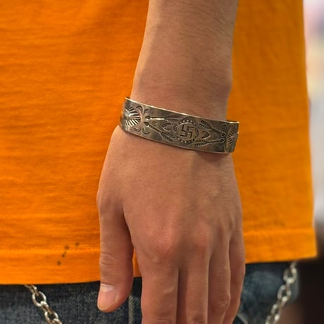 1930's "Navajo"  Silber Bangle  Swastika