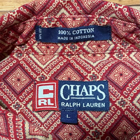 1990's "CHAPS RALPH LAUREN"　Long Sleeve Shirt　SIZE : L
