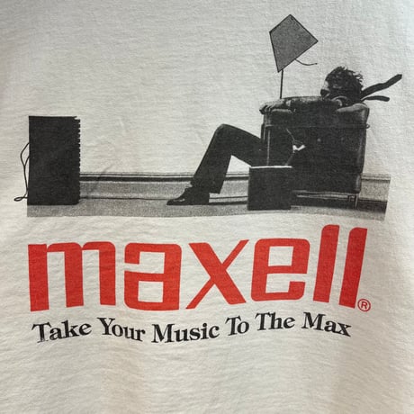 1990's "maxell” Short Sleeve Tee SIZE : L