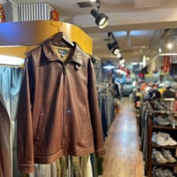 1990’s "Polo by Ralph Lauren"  Leather Swinh Top  SIZE：L