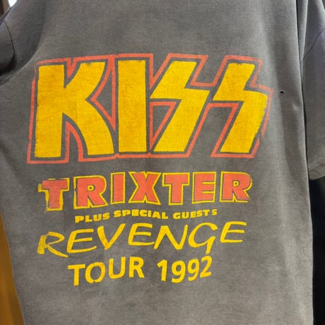 1990's "KISS" Band T-Shirt  SIZE：XL