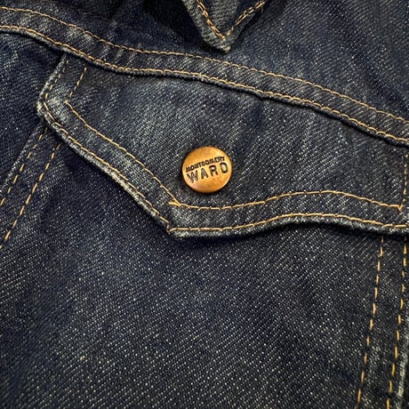 ~1970's "Montgomery WARD"  Denim Jacket 3rd type