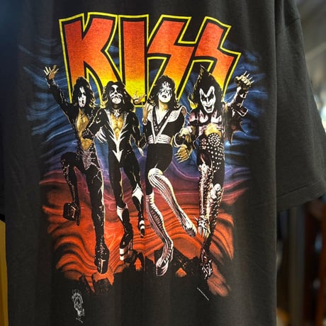 1990's "KISS"  Band T-Shirt  SIZE：XL