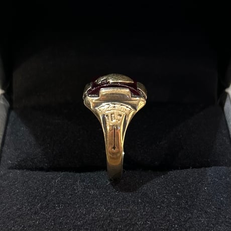 1930’s "College Ring"   JUSTEN10K  STERLING     SIZE：20号