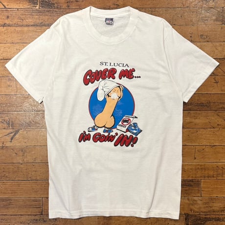 1980's "St.Lucia"  Short Sleeve Tee  SIZE：M
