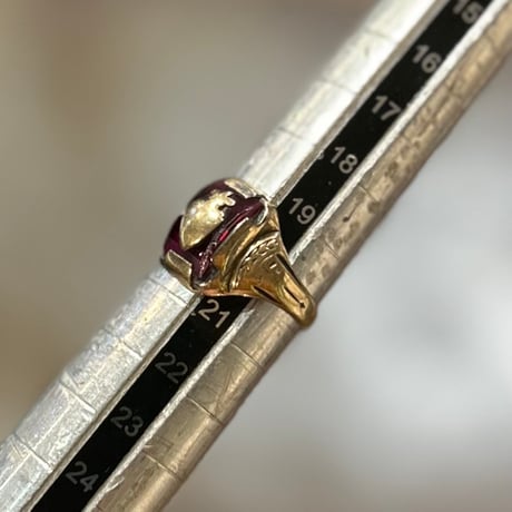 1930’s "College Ring"   JUSTEN10K  STERLING     SIZE：20号