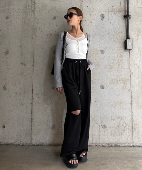 Slit ワイドパンツ