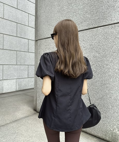 Puff Sleeve Slit BL