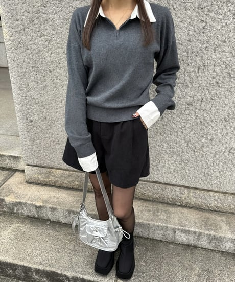 Bicolor Layered Knit