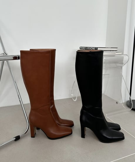 Square Toe Long Boots