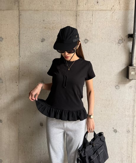 Basic Peplum Tシャツ