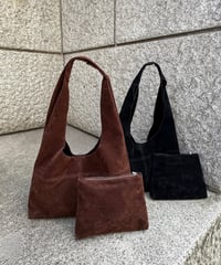 Suede Pouch Set Bag
