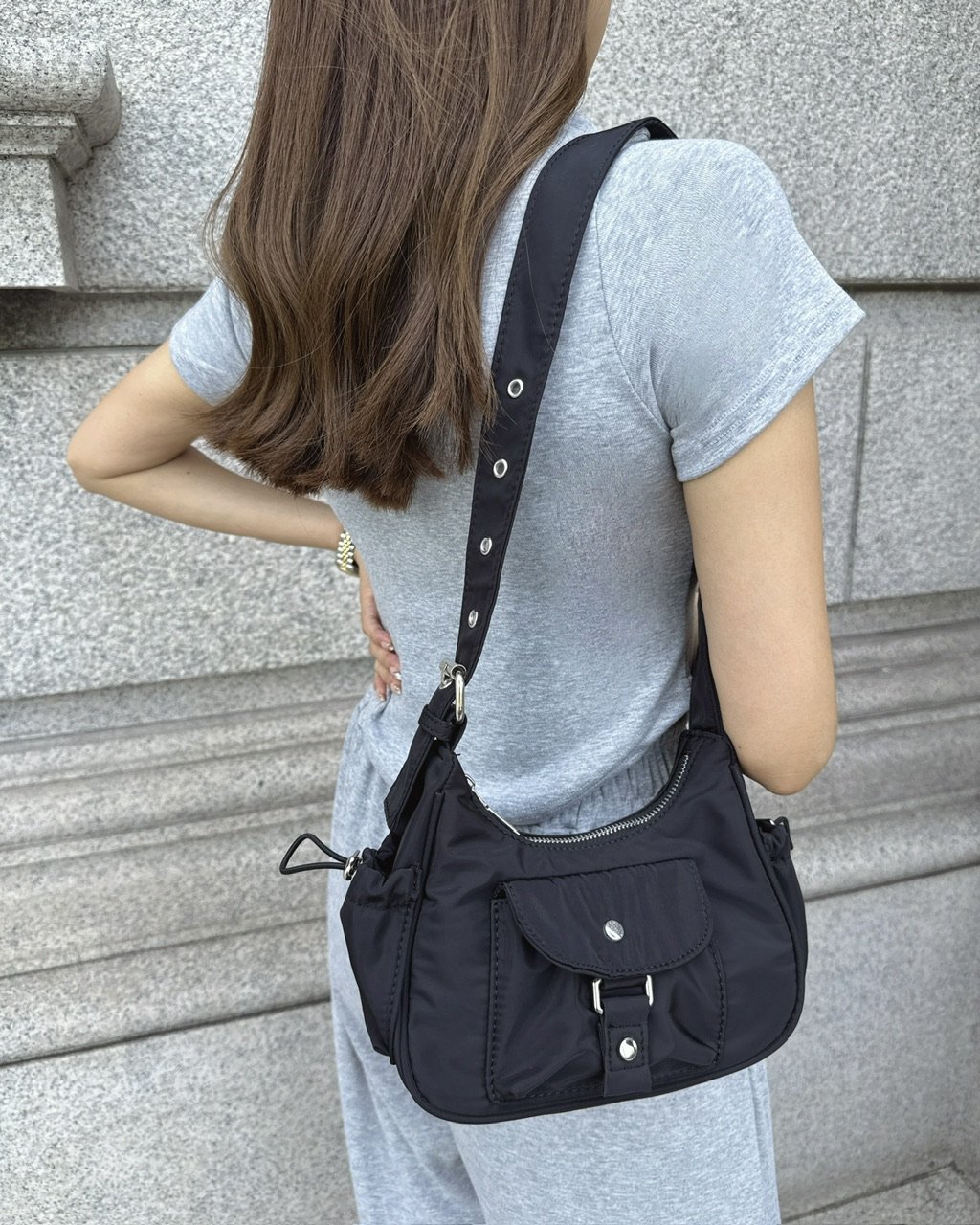 智大様2点おまとめ　gimmick shoulder bag navy 617afeea20bb13eb75ace310ee9732