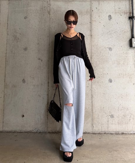Slit ワイドパンツ