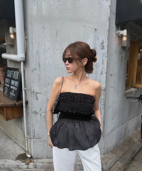 Bare Peplum トップス